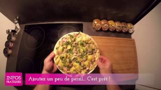 Ail Love Cooking  Omelette lardons champignons [upl. by Atiuqet]