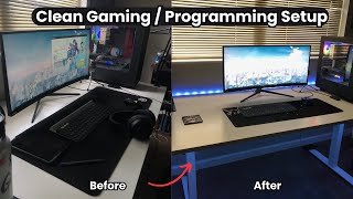 Gaming  Programmer Setup Unboxing and Installing Mousepad and LEDs [upl. by Damalas]