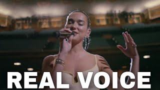 Dua Lipa Real Voice No Autotune [upl. by Gabriello200]