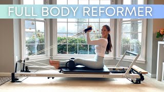 50 min Full Body Reformer Workout BeginnerIntermediate  Strengthen and Stretch [upl. by Roti928]