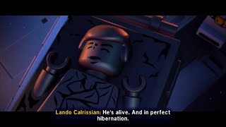 Han Solo gets frozen in carbonite cutscene clip Lego Star Wars The Skywalker Saga [upl. by Anilatsyrc]