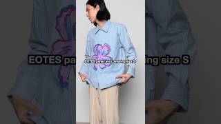 ngasihunjuk Striped Shirt with Hand Flower Embroidery [upl. by Dubenko195]