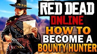 How To Become A Bounty Hunter Red Dead Online Frontier Pursuits Update RDR2 [upl. by Aierdna]