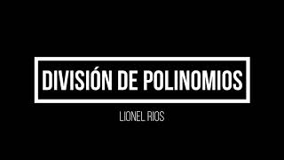 División larga de polinomios [upl. by Ayat]