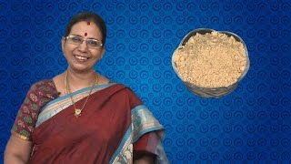 Paruppu Podi in Tamil  Mallika Badrinath Recipes  Dhal Powder Andhra Style [upl. by Nnair]