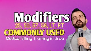 Chapter  3  What are Commonly Used Modifiers  Part 1  Medical Billing Training in Urdu [upl. by Ahseyt]