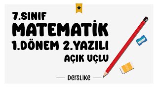 7 Sınıf Matematik 1Dönem 2Yazılı Soruları 2024 [upl. by Byram538]