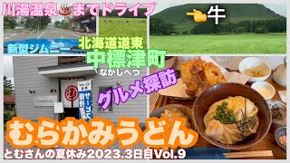 【北海道道東グルメ】中標津町むらかみうどんのとり天が凄い⁉️川湯温泉♨️までドライブ＆トーク700 [upl. by Diantha499]