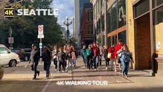 4k SEATTLE Walk  Pioneer Square  This is Seattle’s first neighborhood [upl. by Ilona]