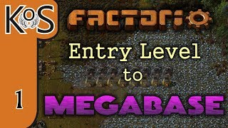 Factorio Entry Level to Megabase Ep 1 STARTER BASE  Tutorial Series Gameplay [upl. by Avilo]