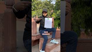 Mene Banai Logo Ki Fake Painting￼ ✍️ 😱 minivlog vlog prank publicreaction painting [upl. by Rausch385]