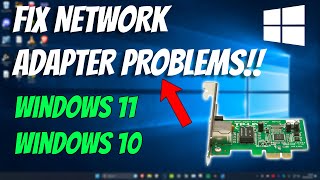 HOW TO FIX NETWORK ADAPTER PROBLEMS IN WINDOWS [upl. by Marte987]