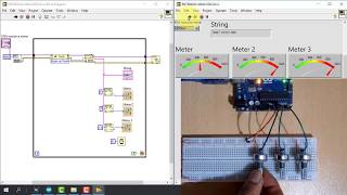 Comunicación ARDUINO y LabVIEW 7  Entradas Analogicas [upl. by Suirred]