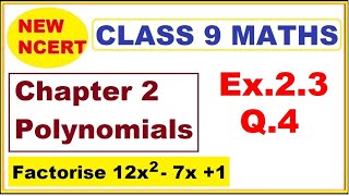 Class 9 Maths  Ex23 Q4  Chapter 2  Polynomials  New NCERT  Ranveer Maths 9 [upl. by Sreip]