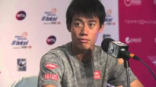 Conferencia de prensa Kei Nishikori AMT2016 [upl. by Yniffit744]