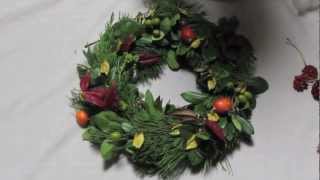 How to Make a Christmas Wreath from a Wire Hanger [upl. by Flodur]