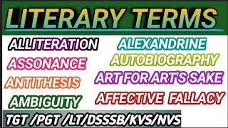 Literary terms in English LiteratureLiterary Term Part 3 Important Literary device with examples [upl. by Alleinnad]