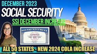 NEW SOCIAL SECURITY UPDATE DECEMBER 2023 NEW SSI INCREASE IN DECEMBER  2024 COLA Letter [upl. by Landes]