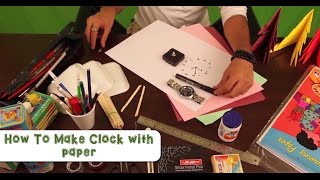 How To Make Clock with paper [upl. by Pease]