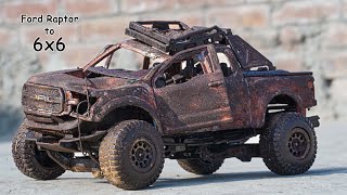 Restoration Abandoned Ford Raptor to 6x6 Truck [upl. by Abe]