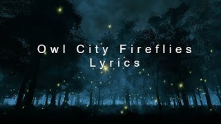 Owl City Fireflies Lyrics [upl. by Sirah]