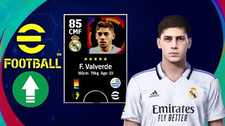 F Valverde PES2021 Real Madrid EFootball FaceStats [upl. by Collis]