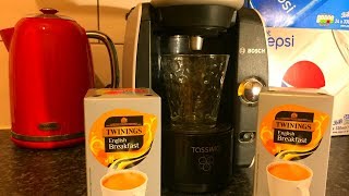 Tassimo Twinnings English Breakfast Tea React  How to use the Bosch Tassimo Coffee Machine [upl. by Dinsdale]