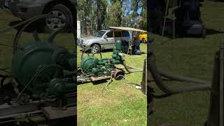 “Rosebery” stationary engine running 2 Ajax water pumps [upl. by Clerc781]