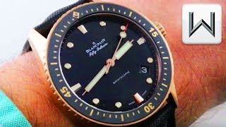 Blancpain Fifty Fathoms Bathyscaphe Dive Watch 500036S30B52A Luxury Watch Review [upl. by Aihsek]