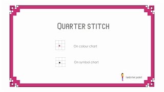 Learn to cross stitch Quarter stitch [upl. by Ferullo]