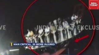 One Dead amp 20 Injured In Horrific Crash Of Joy Ride In Chennais Kishkinta Theme Park [upl. by Urina]