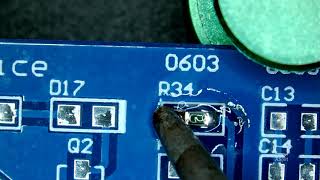 0805 0603 0402 SMD Resistor soldering [upl. by Gurango]