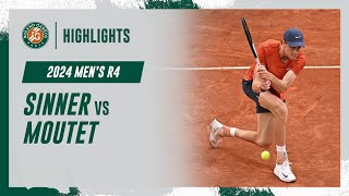 Sinner vs Moutet Round 4 Highlights  RolandGarros 2024 [upl. by Waynant]