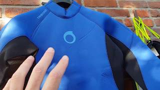 Wetsuit Test Tribord Decathlon Neopreen 43 mm [upl. by Ylra]