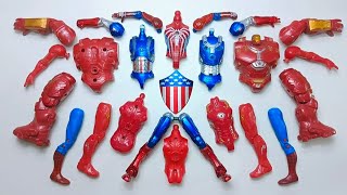 UNBOXING SUPERHERO SPIDERMAN  IRON PATRIOT  IRON BUSTER  IRON MAN superheroes [upl. by Arten]