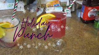 2021 Holiday Drinks 🎄Christmas Punch🎄 Sherbet Ginger Ale Punch [upl. by Ebeohp]