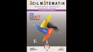 Acil Yayınları AYT Matematik 8 li Deneme Sınavı [upl. by Chan]