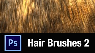 Photoshop Custom Hair Brush Demo Volume 2 [upl. by Giovanna297]