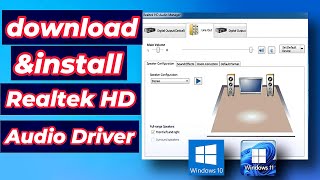 How to Download and Update Realtek HD Audio Driver on Windows 1011 with Realtek Audio Manager [upl. by Enamrej]