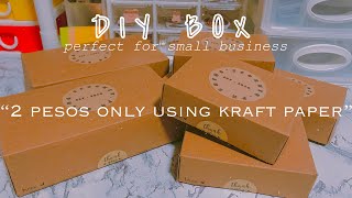 HOW TO MAKE DIY BOX FOR SMALL BUSINESS  packing orders  sheng philippines [upl. by Whelan973]