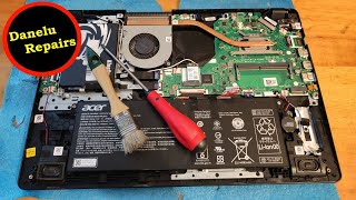 Acer Acer Aspire 3 A31554  Disassenbly Cleaning SSD amp Ram upgrade [upl. by Boys]