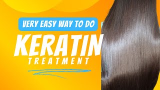 Keratin Treatment in very easy way  how to do keratin in easy way  easy method truecolorsbysam [upl. by Keefe]