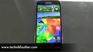 Samsung Galaxy S5 S Health Test Schrittzähler und Herzschlag [upl. by Debee]