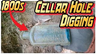 💥 2024 Bottle Digging Dump Digging 66 💥 1800s Cellar Hole Digging Rugged amp Reliable Work  © [upl. by Ateekan]