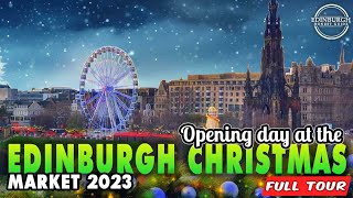 First look at the EDINBURGH CHRISTMAS Market 2023 You Have To See This [upl. by Jaine]