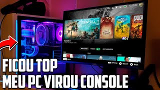 🤯Fizeram um Sistema Que Transforma o PC em Console Holoiso SteamOS [upl. by Avert21]