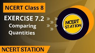 NCERT Class 8 Maths Exercise 72  Comparing Quantities  Class 8 Maths maths class8maths [upl. by Leal619]