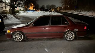 SLAMMING my LOWERED honda civic [upl. by Zadoc]