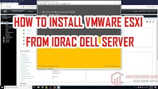 How to install VMware ESXi 6x from iDRAC Virtual Console  Virtual Media DELL SERVER [upl. by Ttirrej]