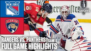 New York Rangers vs Florida Panthers Game 6  NHL Eastern Conference Final  Full Game Highlights [upl. by Lyrej]